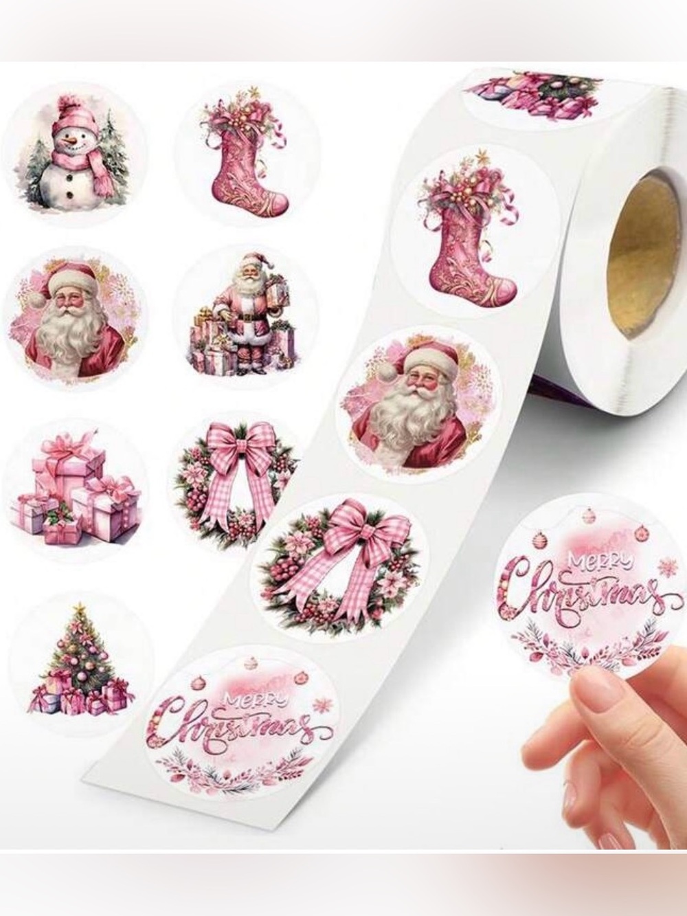 500 Holiday Packaging Stickers